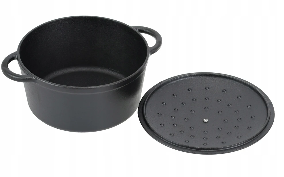 Krisberg Ketaus puodas 4,8 L kepimui BRYTFANNA katilas 26 cm Indukcinės dujos