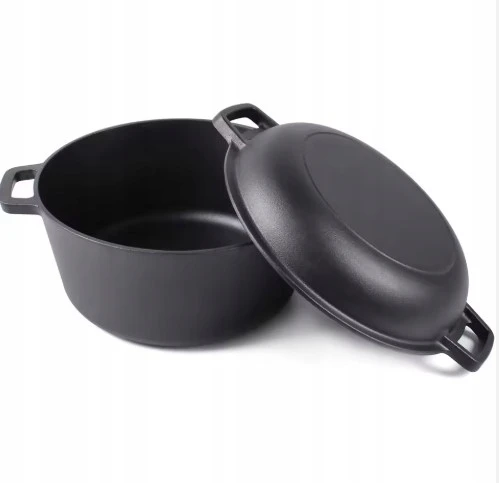Krisberg Ketaus puodas su dangteliu 26 cm keptuvė Puodas keptuvė 4,5 L DUJŲ INDUKCIJA