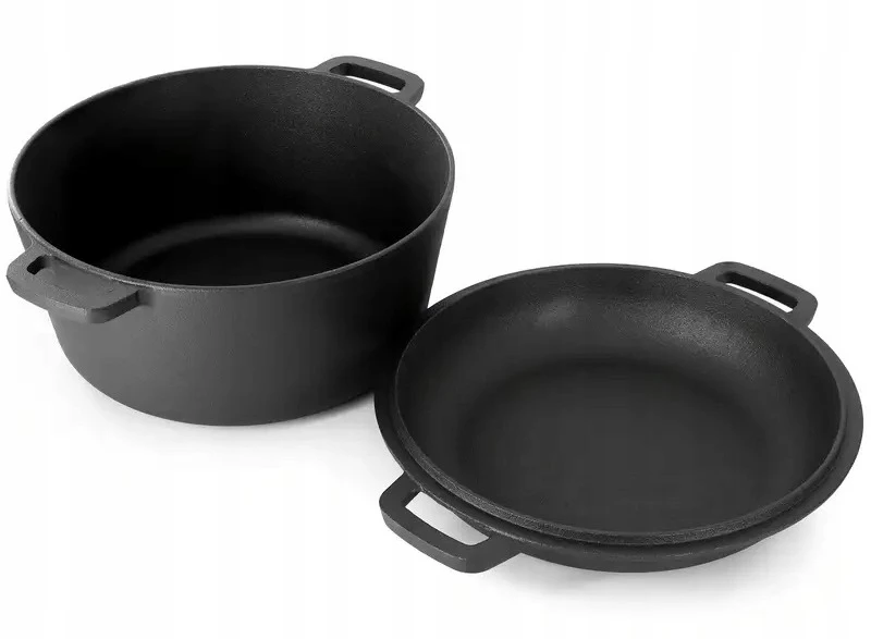 Krisberg Ketaus puodas su dangteliu 26 cm keptuvė Puodas keptuvė 4,5 L DUJŲ INDUKCIJA