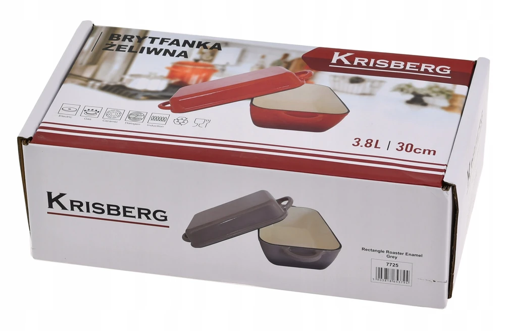 Krisberg Ketaus skrudinimo keptuvė 3,8 Lite, 2 viename