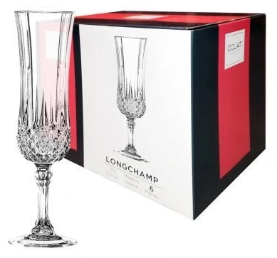 Krištolinės šampano taurės RCR MELODIA FLUTE GOBLET, 160 ml, 6 vnt.