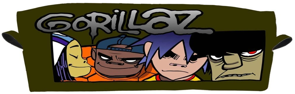 Kropa "gorillaz" pieštukinė - "fullprint" dizainas