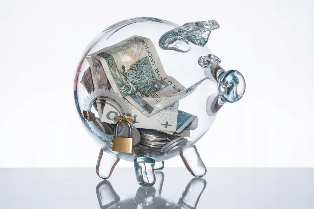 Krosno STIKLINIS PIGGY BANKAS ATIDARYMAS SU SPYNA, GRAVIRUOTAS, DIDELIS