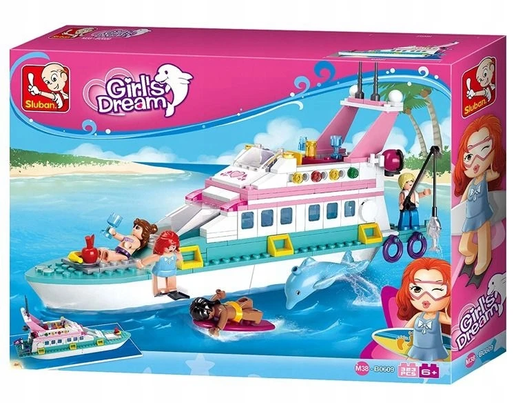 Kruizinė jachta Blocks 329 el 29,6 cm Sluban Girls Friends M38-B0609