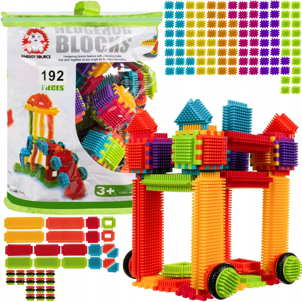 Kruzzel Statybiniai blokeliai - ežiukai 192vnt