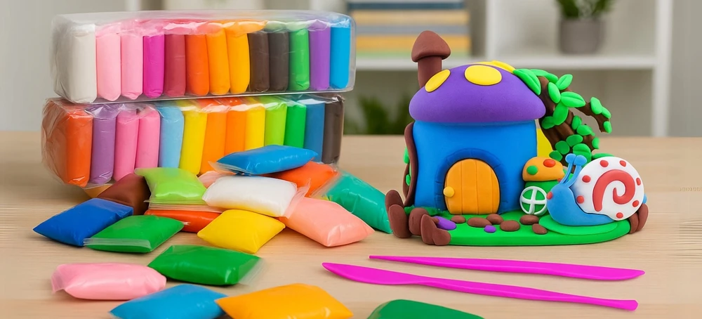 Kruzzel MAGICAL Plastilino SENSO MOLIO POLIMERIO PUTO formelė VAIKAMS 36 vnt.