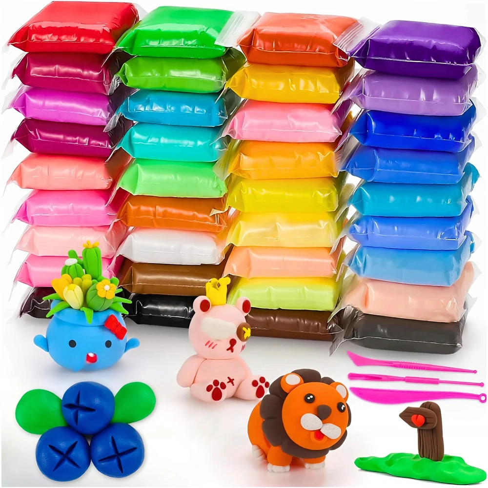 Kruzzel MAGICAL Plastilino SENSO MOLIO POLIMERIO PUTO formelė VAIKAMS 36 vnt.