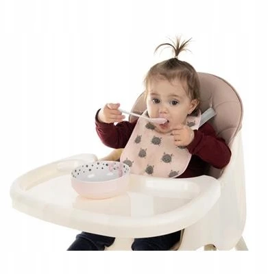 Kruzzel Maitinimo kėdutė 3in1, šviesiai rožinė