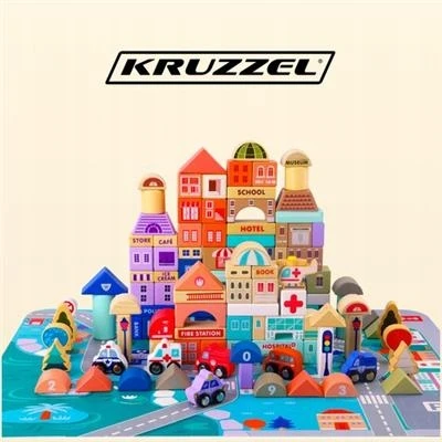 Kruzzel Iso Trade Medinės trinkelės – miestas