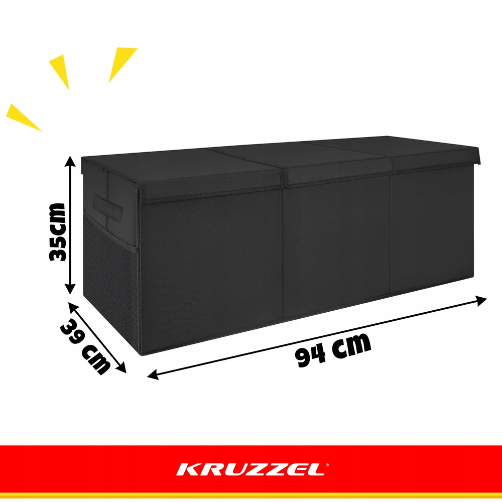 Žaislų skrynia – juodas Kruzzel