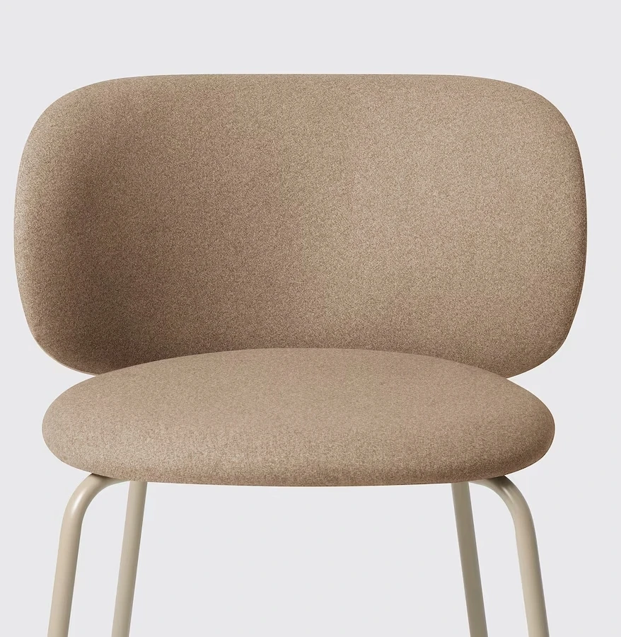 KRYLBO kėdė Ikea 55 x 51 x 75 cm smėlio spalvos valgomojo kėdė