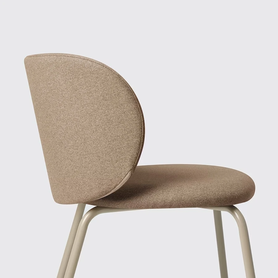 KRYLBO kėdė Ikea 55 x 51 x 75 cm smėlio spalvos valgomojo kėdė