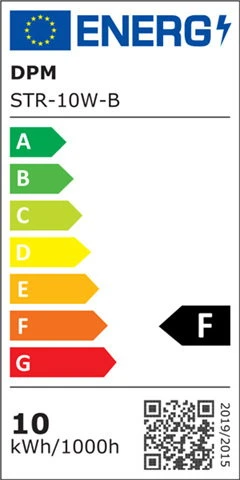 Šviestuvas bėginei sistemai DPM STR-10W-B, 10 W,LED, 4100 °K