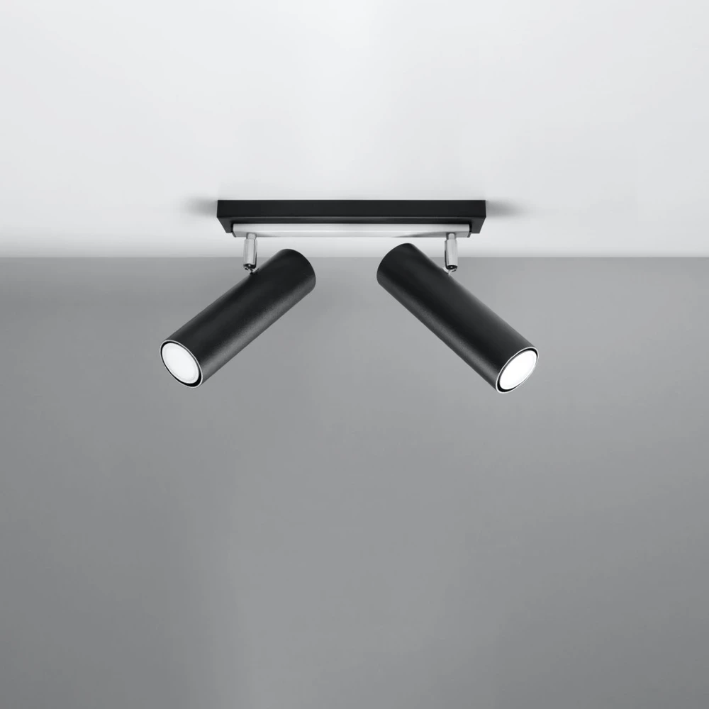 Sollux Lighting Sollux Lubinis šviestuvas DIREZIONE 2 juodas