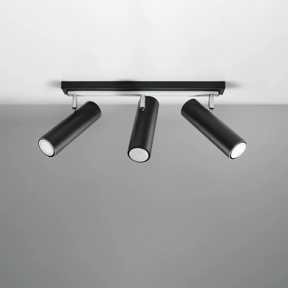 Sollux Lighting Sollux Lubinis šviestuvas DIREZIONE 3 juodas