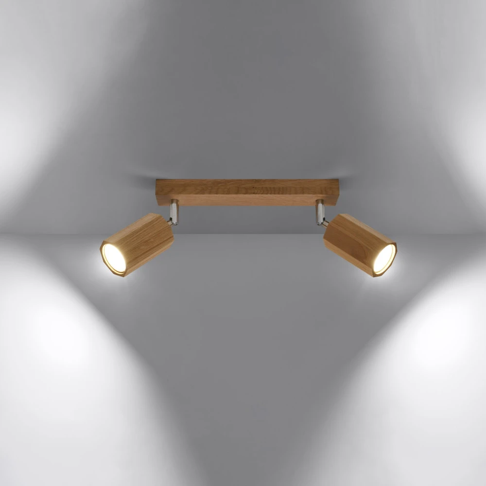 Sollux Lighting Lubinis šviestuvas ZEKE 2 ąžuolas