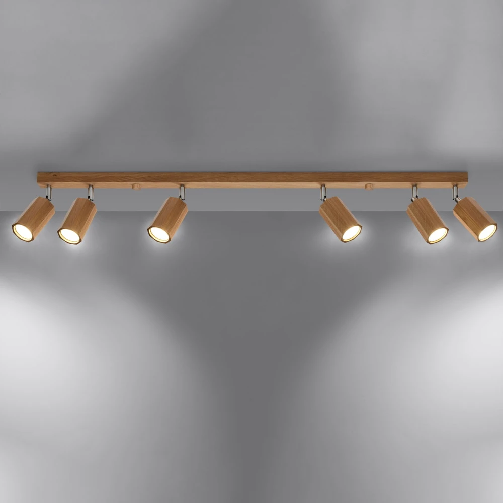 Sollux Lighting Lubinis šviestuvas ZEKE 6 ąžuolas