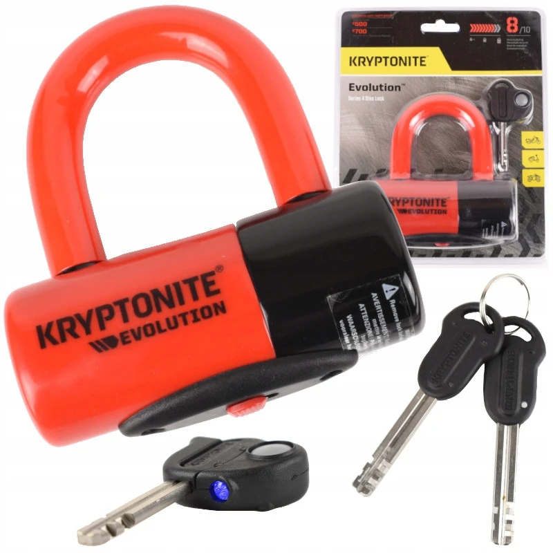 Kryptonite Evolution Disc Lock Diskinė Spyna Raudona