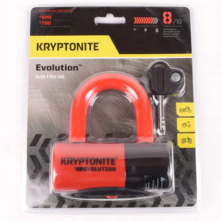 Kryptonite Evolution Disc Lock Diskinė Spyna Raudona