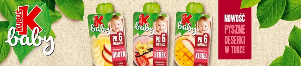 Kubuś Mikė Baby obuolių-bananų košės putėsiai 9x100g