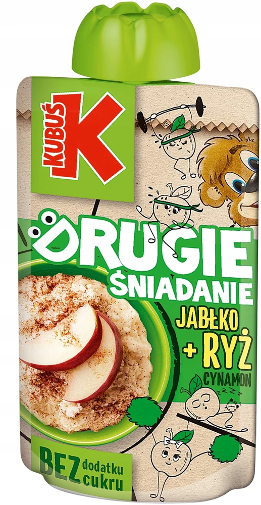Kubuś Mikė Fruit Mousse mišinio rinkiniai, puikiai tinkantys mokyklos darželio užkandžiams