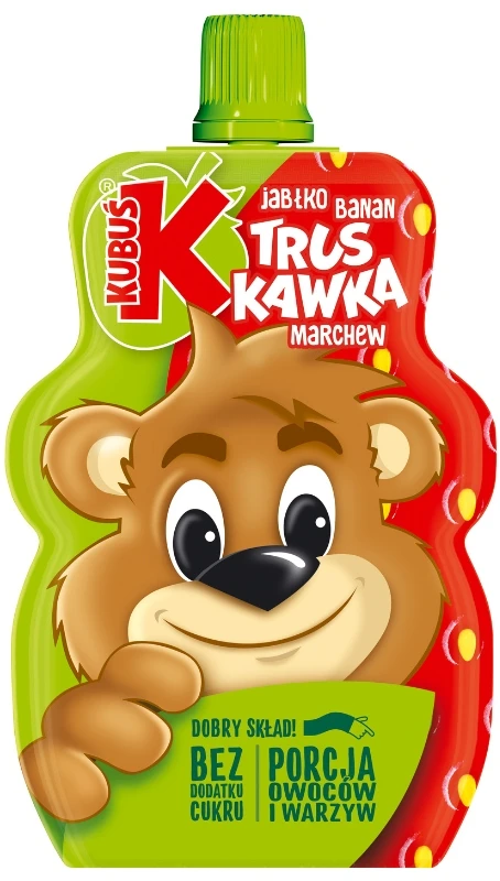 Kubuś Mikė Fruit Mousse mišinio rinkiniai, puikiai tinkantys mokyklos darželio užkandžiams