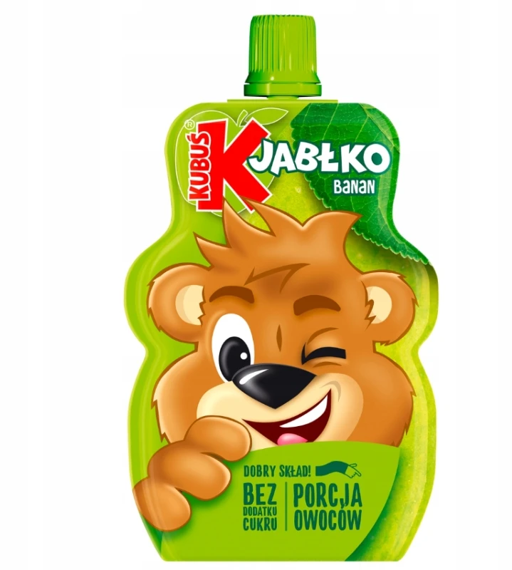Kubuś Mikė Fruit Mousse mišinio rinkiniai, puikiai tinkantys mokyklos darželio užkandžiams