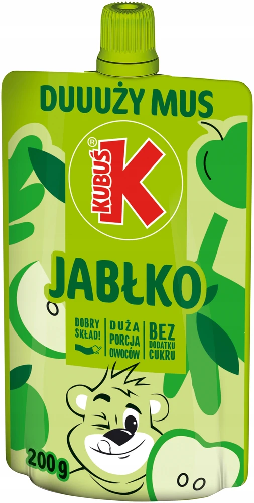 Kubuś Mikė Jabłko vaisių putėsiai, dėžutė 10x 200g