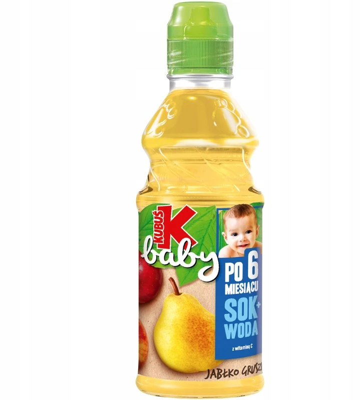 Kubuś Mikė kūdikių vanduo + sultys Obuolių kriaušių 300 ml Sveikos skanios sultys vaikams