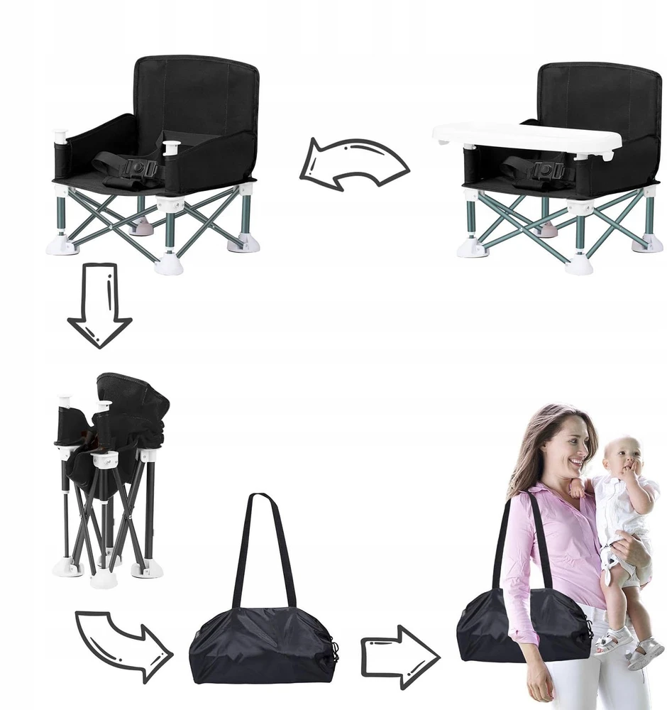KŪDIKĖS KĖDĖLĖ, sulankstoma KELIONĖ, MĖTINIMO SĖDĖLĖ SU DĖKLU