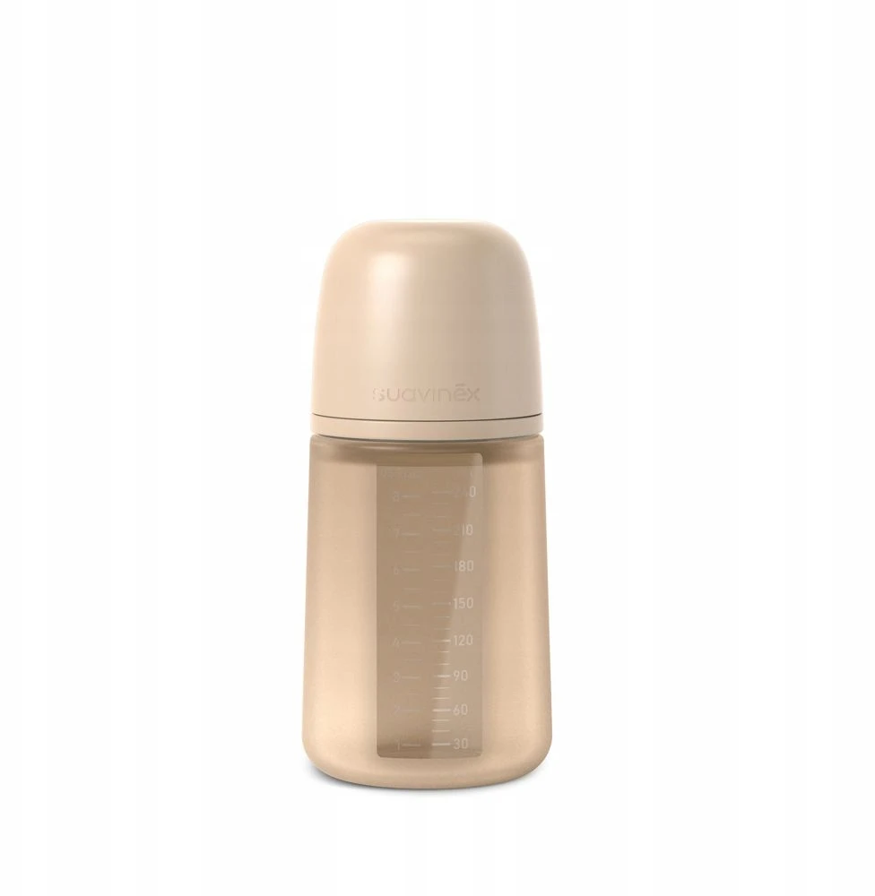 Chicco Kūdikio buteliukas Suavinex, smėlinis, 3+ mėn, 240 ml