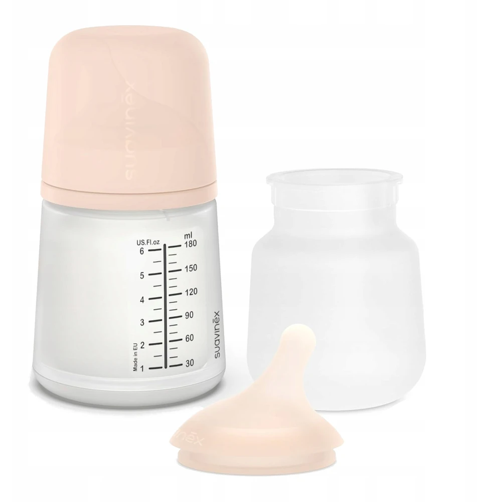 Kūdikio buteliukas Suavinex Zero Zero nuo dieglių 180 ml naujagimiams