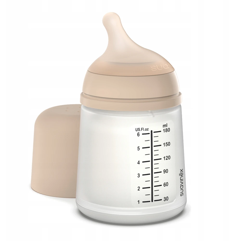 Kūdikio buteliukas Suavinex Zero Zero nuo dieglių 180 ml naujagimiams