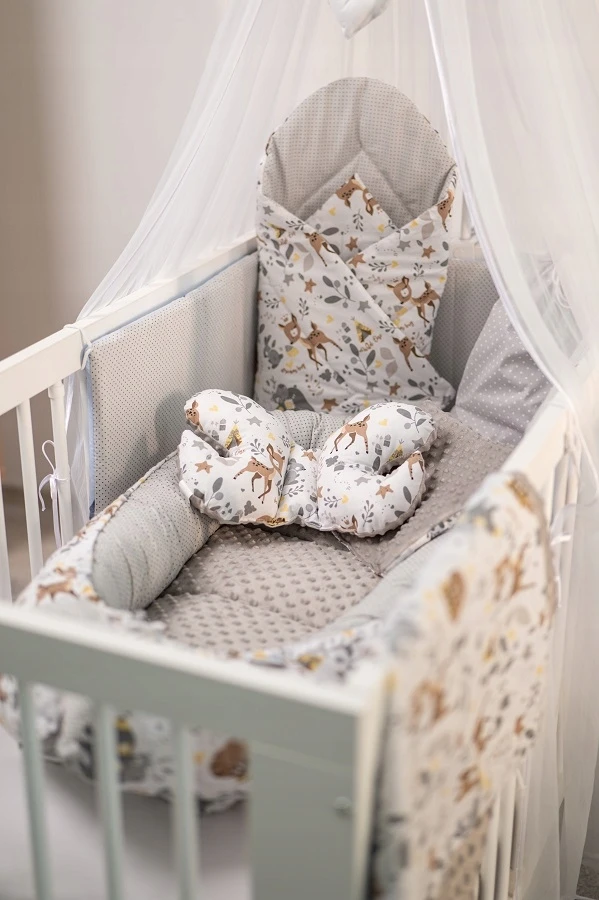 Kūdikio lizdelis su priedais Babymam, pilkas, 0-24 mėn