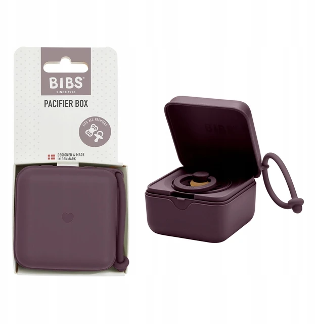 BIBS čiulptuko dėklas - užkandžių dėžutė Plum