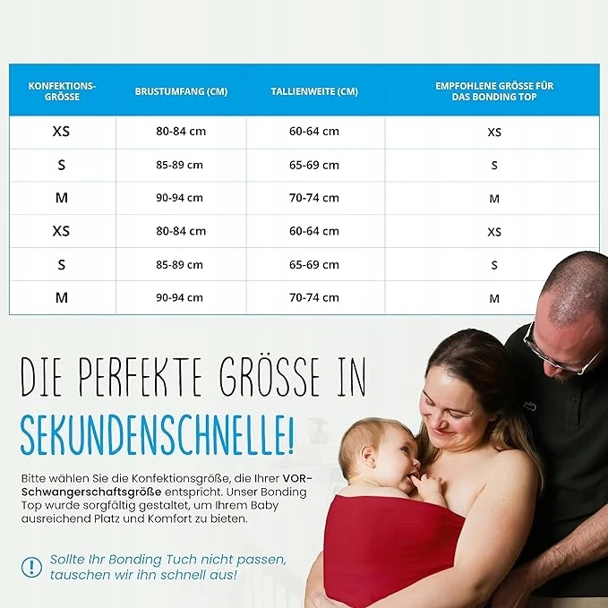 Kūdikių nešiojimo ryšio palaidinė Hoppediz Kangaroo Care M 38–40, ekologiška medvilnė