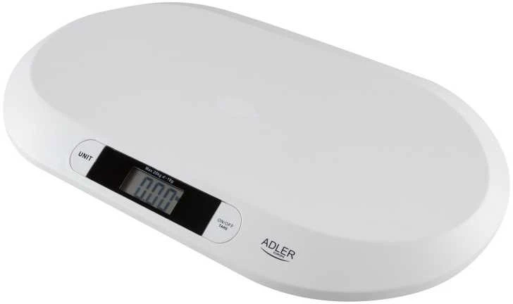 Virtuvinės svarstyklės Adler | Adler AD 8139 | Maksimalus svoris (talpa) 20 kg | Tikslumas 10 g | Baltas