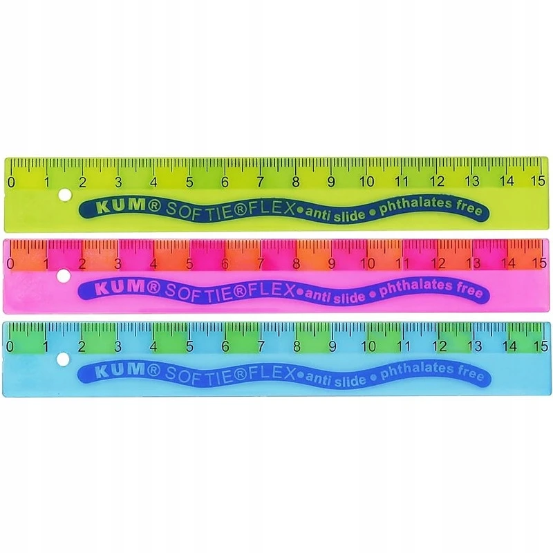 KUM Liniuotė "Softie Flex" TB 15 cm mišinys - Koh-I-Noor