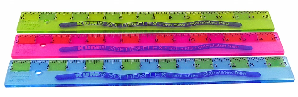 KUM Liniuotė "Softie Flex" TB 15 cm mišinys - Koh-I-Noor