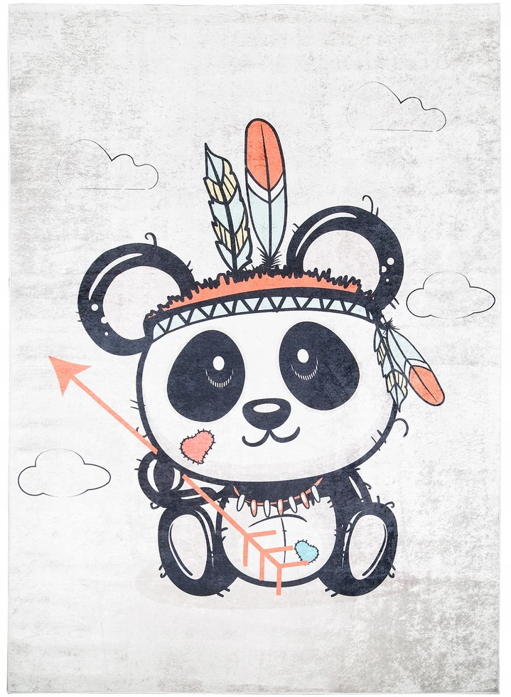 Kupdywan DYWAN ANTYPOŚLIZGOWY PRANIA Panda Indianin 120x170
