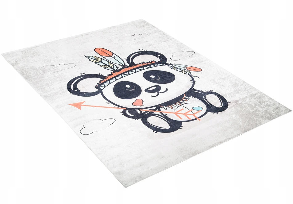 Kupdywan DYWAN ANTYPOŚLIZGOWY PRANIA Panda Indianin 120x170