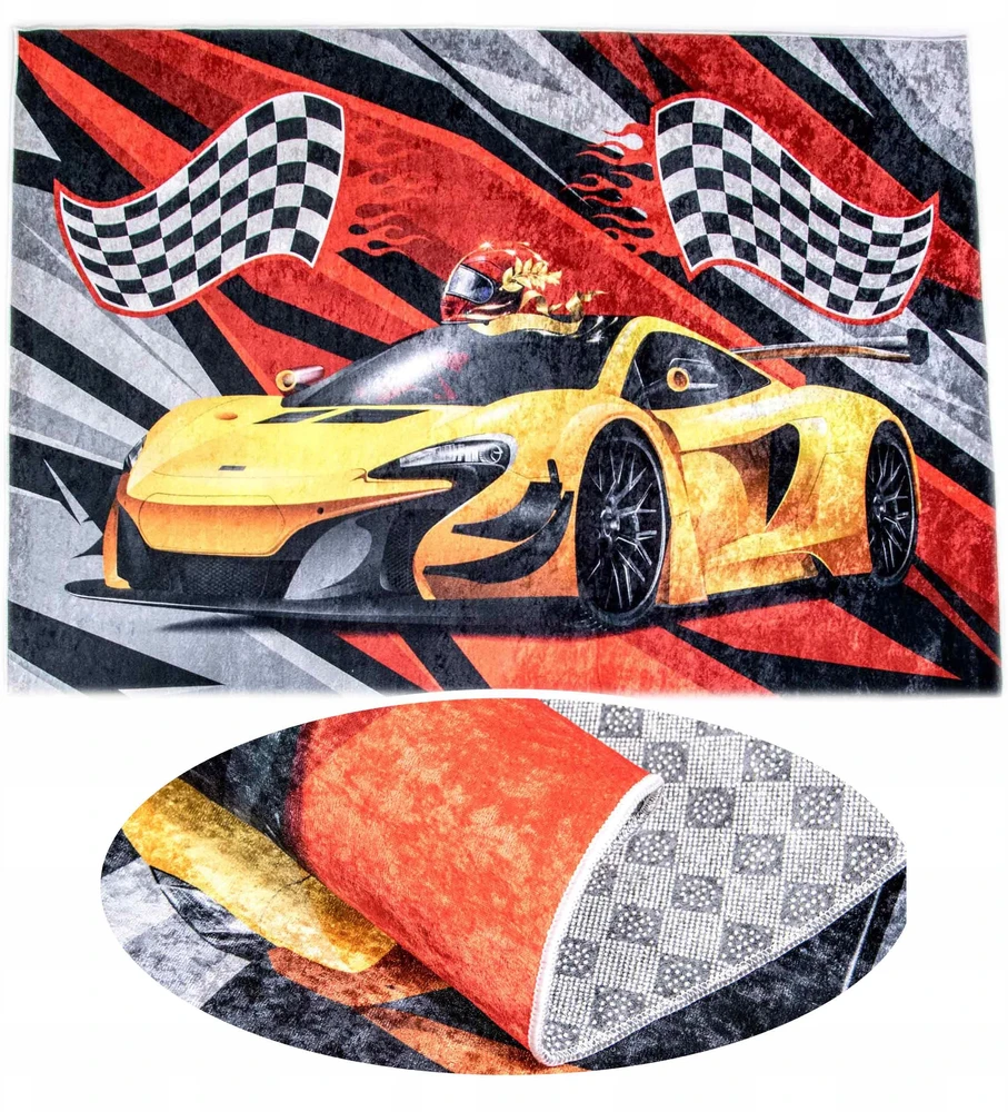 Kupdywan DYWAN DO PRANIA Bezpoślizgowy Auta TOR F1 80X150