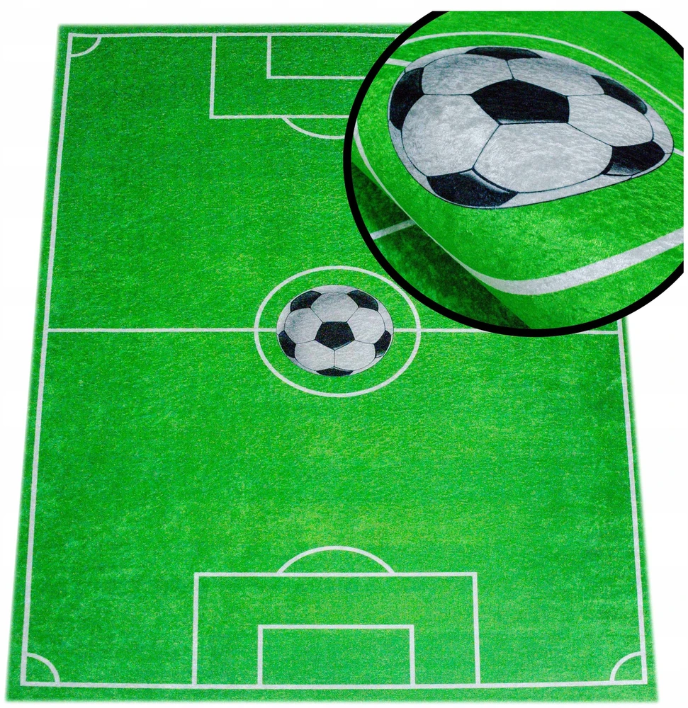 Kupdywan DYWAN Dziecięcy Dla Chłopca Kamuolys Gra Futbol BOISKO FIFA ANTYPOŚLIZG 80X150