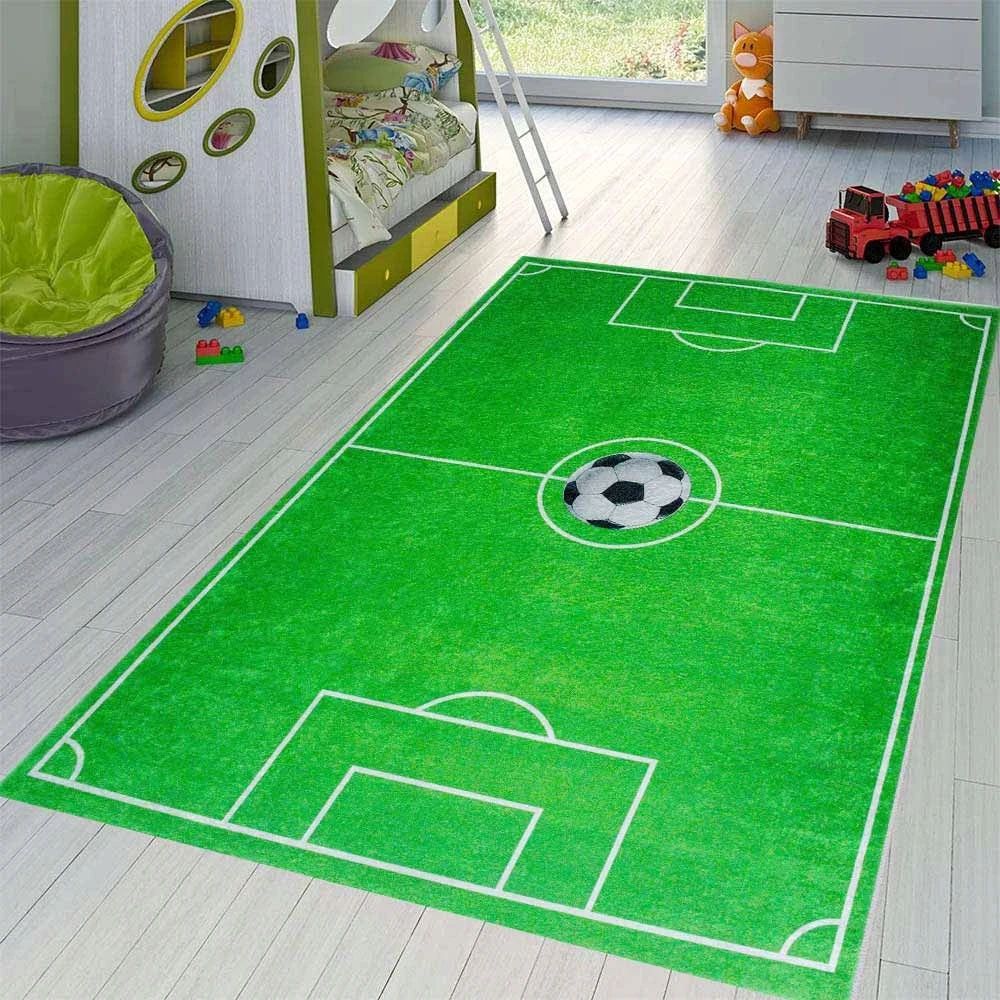 Kupdywan DYWAN Dziecięcy Dla Chłopca Kamuolys Gra Futbol BOISKO FIFA ANTYPOŚLIZG 80X150