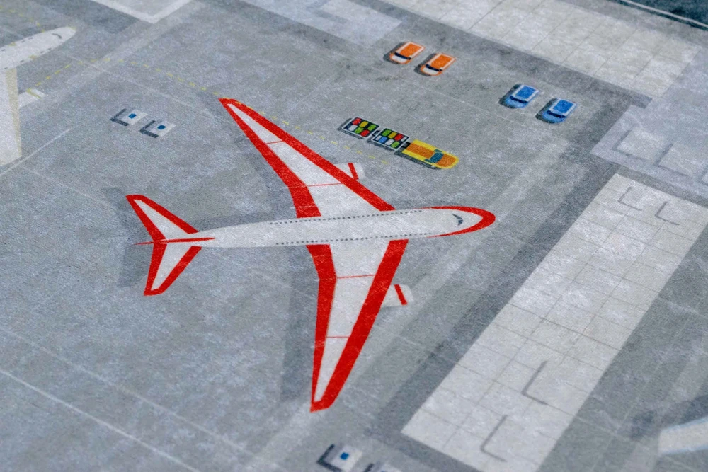 Kupdywan Dywan Dziecięcy Do Pokoju Lotnisko 160x230 Air Port Terminal Antypoślizgowy