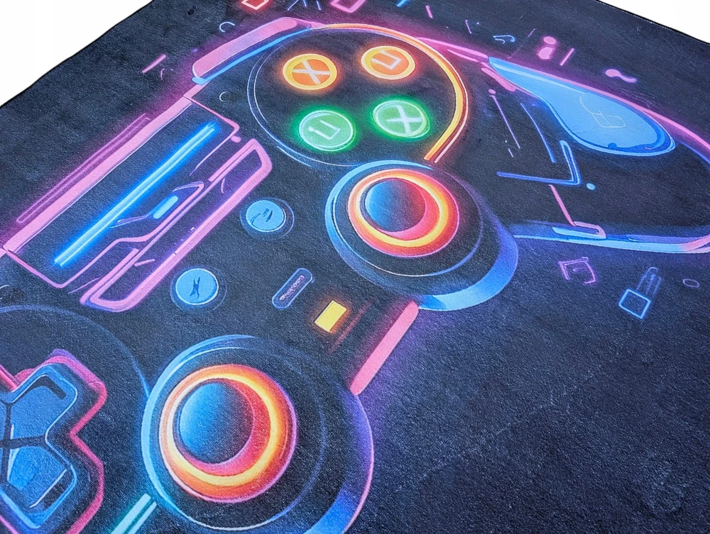 Kupdywan Dywan Gamingowy Play Strefa Gier Pad Miękki Pluszowy Flanel Game 120x170 cm