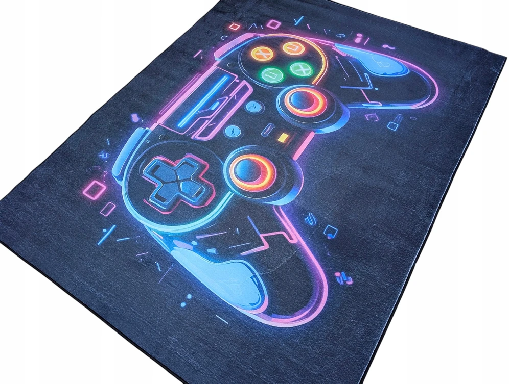 Kupdywan Dywan Gamingowy Play Strefa Gier Pad Miękki Pluszowy Flanel Game 120x170 cm