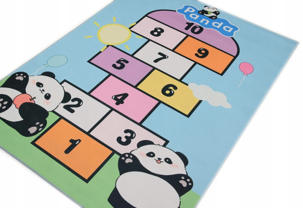 KupDywan Kilimas Vaikų klasei Pasaka Panda Žaidimo zona Pramogos 2x3 m
