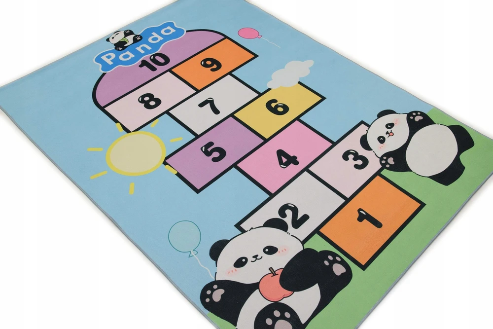 KupDywan Kilimas Vaikų klasei Pasaka Panda Žaidimo zona Pramogos 2x3 m