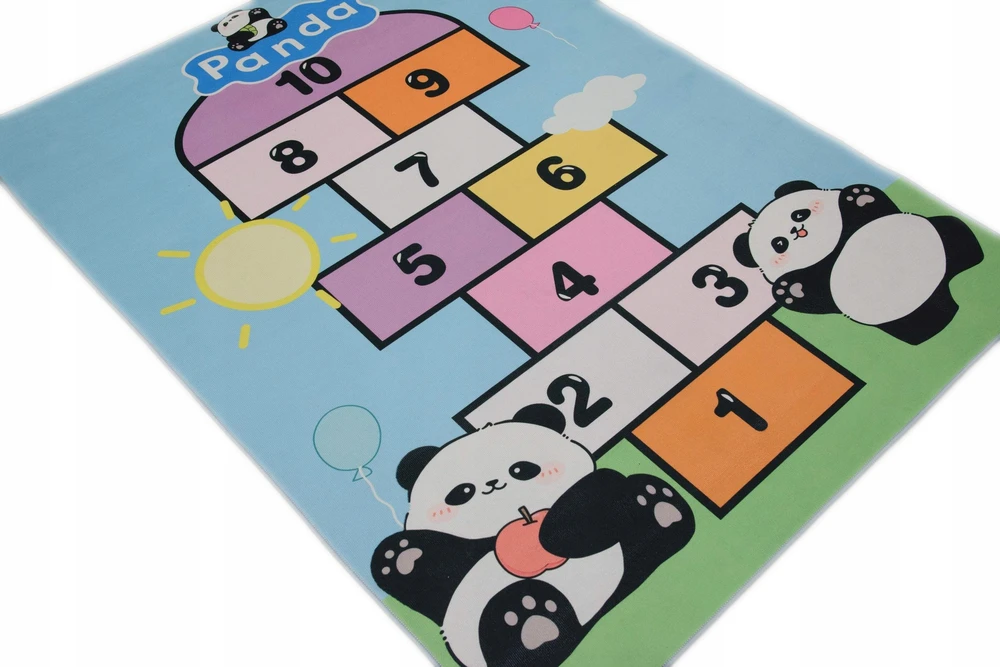 KupDywan Kilimas Vaikų klasei Pasaka Panda Žaidimo zona Pramogos 2x3 m